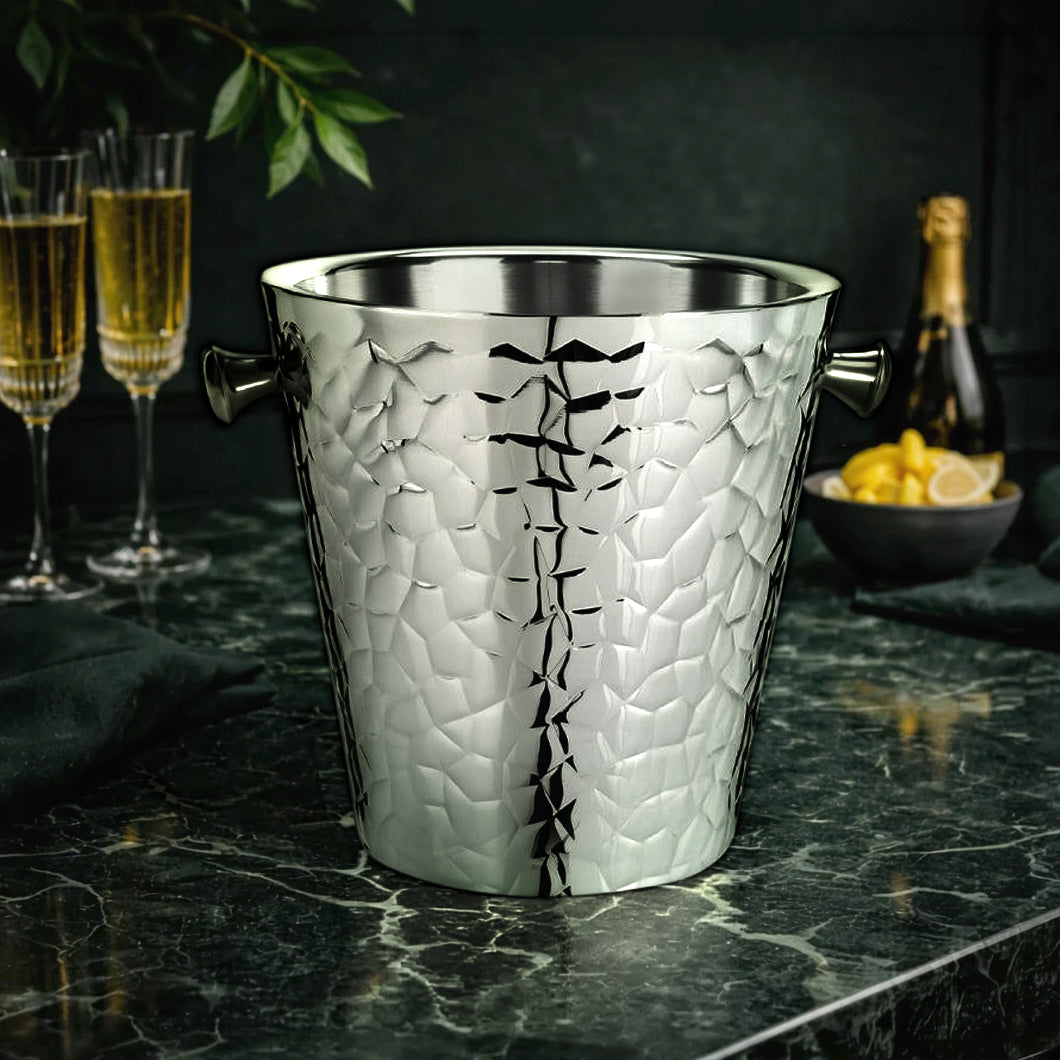 Bulk Wine Chiller Buckets – Premium Croco Double Wall Stainless Steel