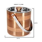 Stainless Steel Insulated Ice Bucket with Lid and Tong – The Bar Company